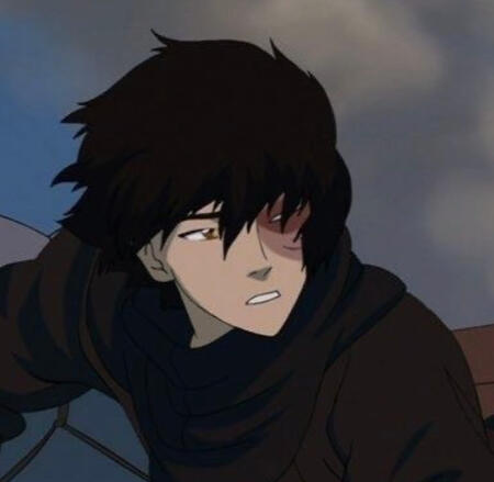 A screenshot of Zuko from ATLA.